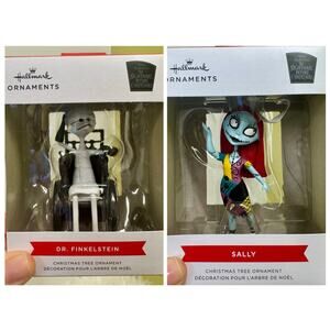 Nightmare Before Christmas Sally Dr Finkelstein Christmas Ornament Bundle 2024